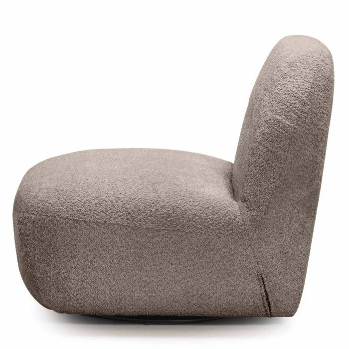 Poltrona BOCHIC base girevole, marrone-grigio