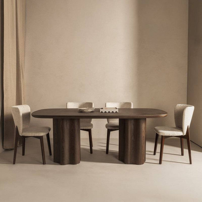 Tavolo da pranzo JAKKO 200x100 cm, noce scuro