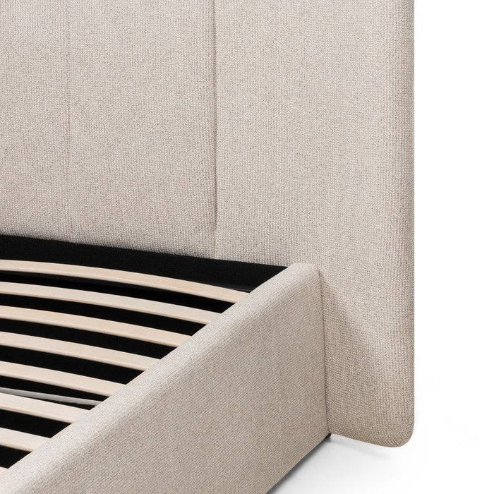 Letto imbottito LULANEL 160x200 cm, beige chiaro