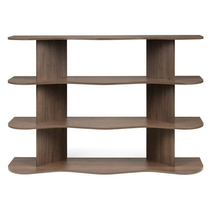 Scaffale Basso RHIO Villa Walnut con Onda