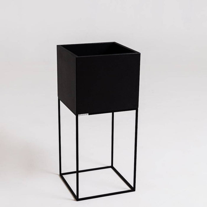 Vaso Flowerpot PALMUS METAL 80x35x35 - Nero