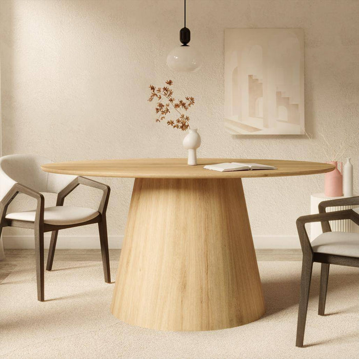 Tavolo da pranzo ovale NOEL 160 cm, frassino naturale