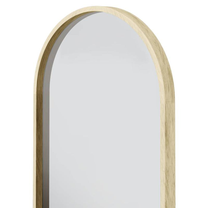 Specchio SIMPLE 45x90 cm, forma ovale, legno naturale