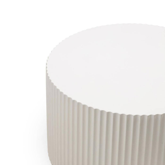 Set tavolini da caffè ZOE rigato grigio-beige
