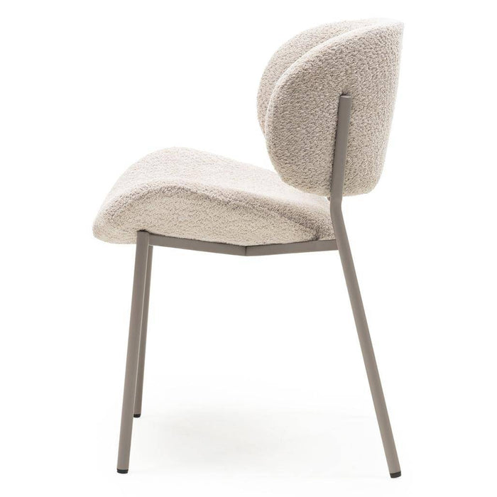 Sedia Imbottita SUKRA, Beige, Boucle