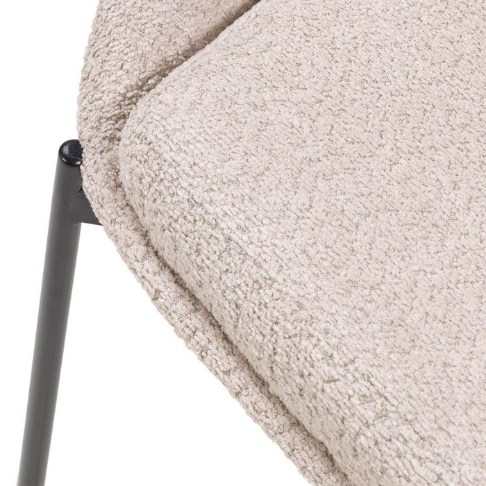 Sedia DEAN, beige, gambe nere