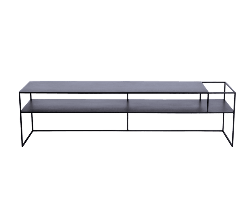 Tavolo RTV SENSO FLOWER METAL 170x45 P - nero