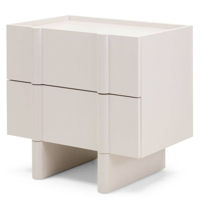 Comodino OSSM Cashmere con Fronti Arrotondati