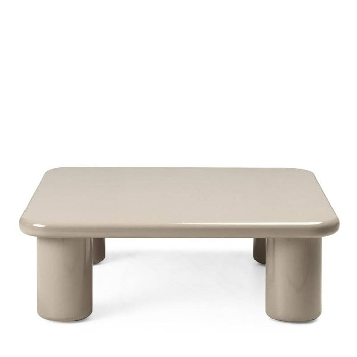 Tavolino MURIEN 90 cm, beige scuro, lucido