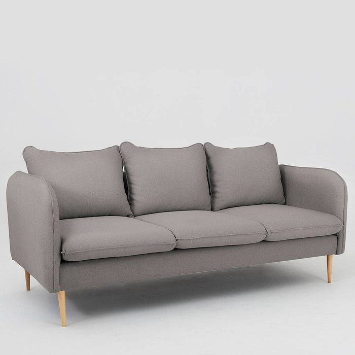 Divano POSH WOOD 3 posti - Steel, legno naturale