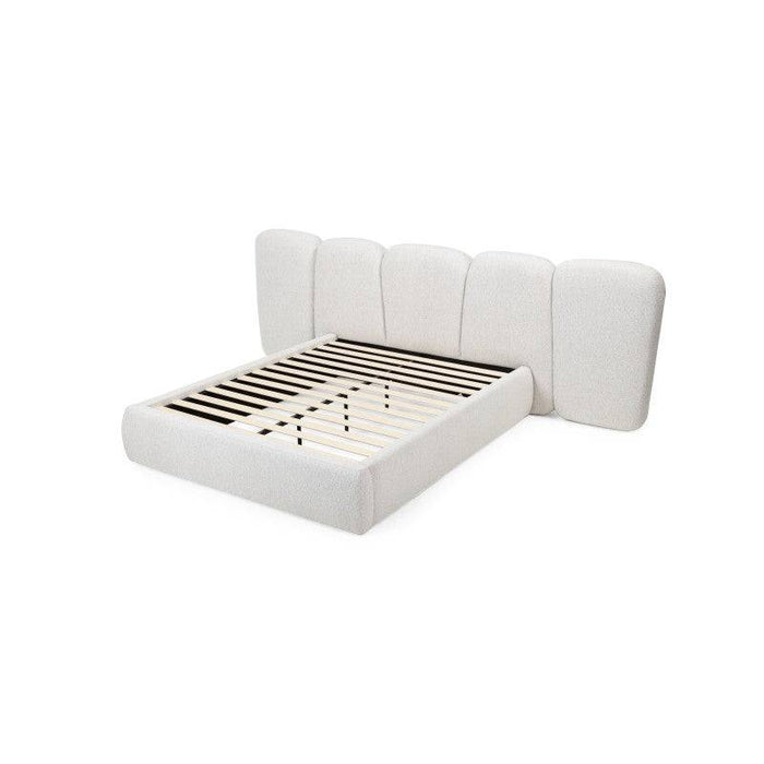 FANCY Letto Imbottito 160x200 cm Beige Chiaro