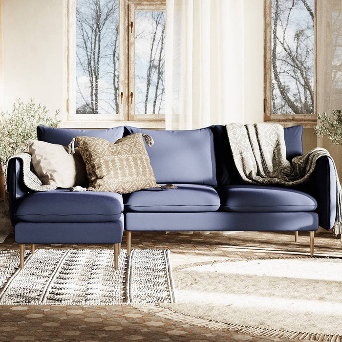 Divano Angolare POSH L WOOD Inchiostro