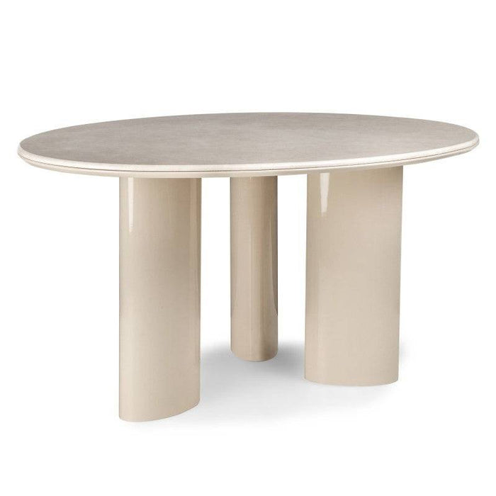 RIONA Tavolo da Pranzo 160 cm, Beige Chiaro/Marmo