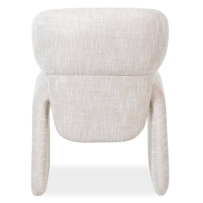 Poltrona rivestita BIZZA, beige