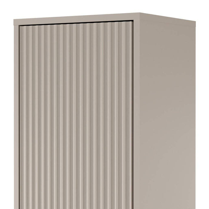 Mobile bagno ANVERS, rigato, maniglia oro, cashmere