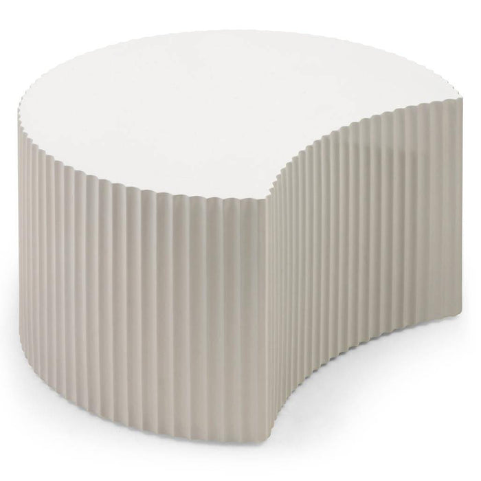 Set tavolini da caffè ZOE rigato grigio-beige
