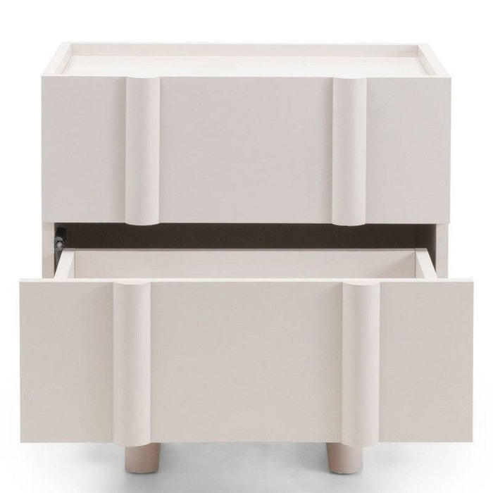 Comodino OSSM Cashmere con Fronti Arrotondati