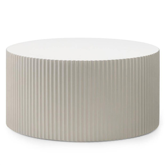 Set tavolini da caffè ZOE rigato grigio-beige