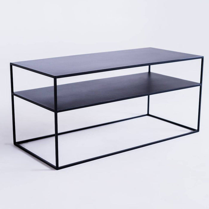 Tavolino RTV TENSIO 2 FLOOR METAL 100x45 - Nero