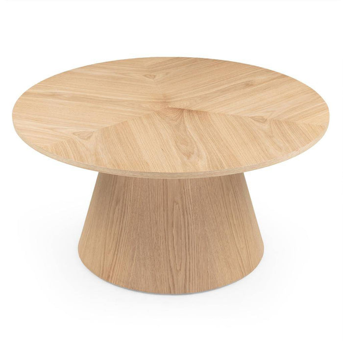 Tavolino da caffè ORB 90 cm, rotondo, quercia