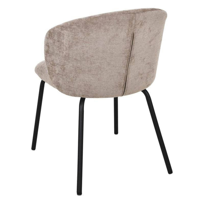 Sedia da pranzo ARISA, marrone/gambe nere