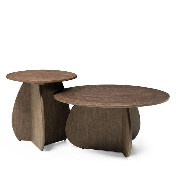 Tavolino laterale OKUN 50 cm, noce scuro