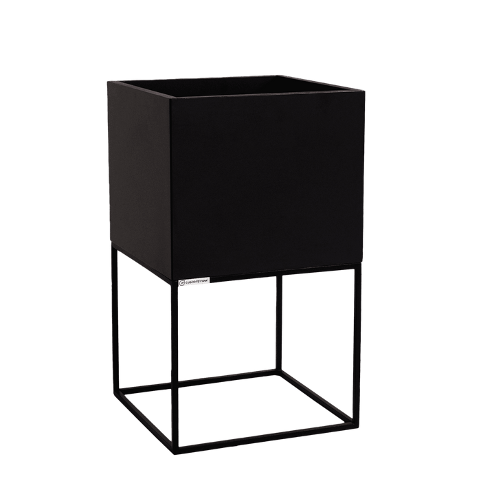 Vaso Flowerpot PALMUS METAL 60x35x35 - Nero