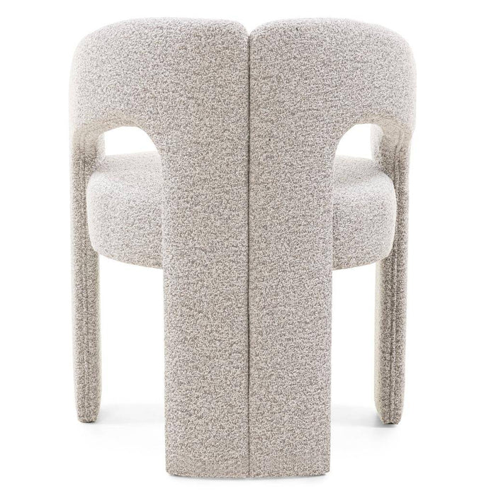 Sedia imbottita JOEL, grigio-beige