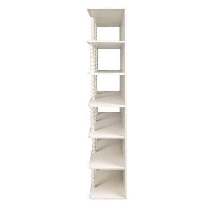 Scaffale alto PERLEN bianco, supporti a sfera
