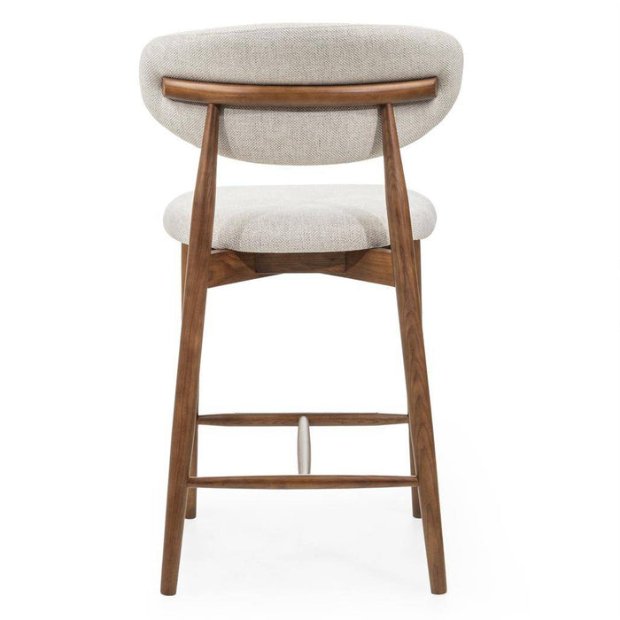 Sgabello da Bar MIRALI Beige e Marrone