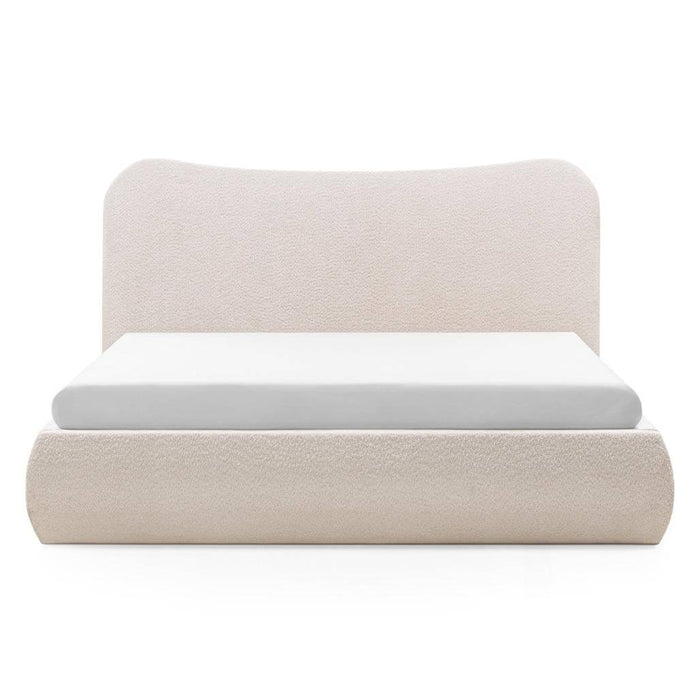 Letto imbottito DOMINIQUE 160x200 cm, beige