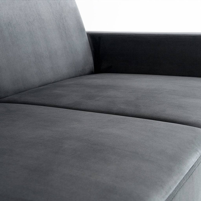 Divano letto STABLE 3 posti - grigio lilla, naturale