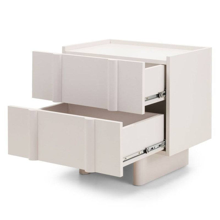 Comodino OSSM Cashmere con Fronti Arrotondati