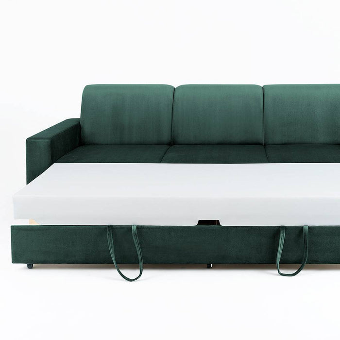 Divano letto STABLE 3 posti - avocado, naturale