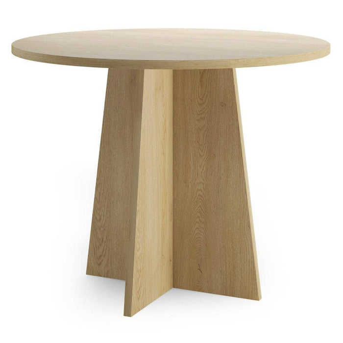 Tavolo da pranzo rotondo CRANE, 100 cm, rovere Cremona Torro
