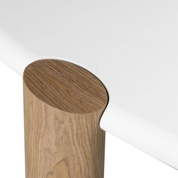 Tavolo OBUO 125 cm Bianco Noce