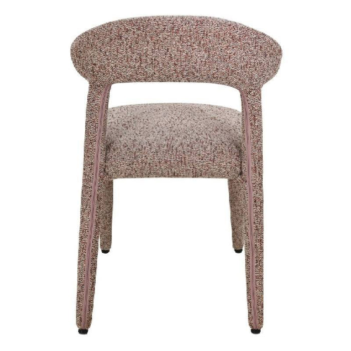 Sedia imbottita IROKIH, melange beige e bordeaux
