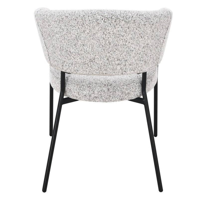Sedia AMUL rivestita, seduta beige/gambe nere