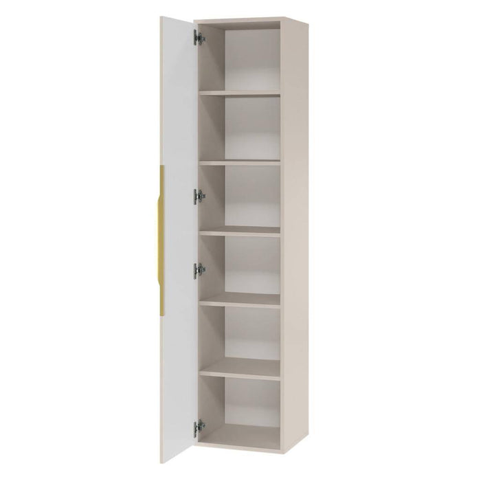 Mobile bagno ANVERS, rigato, maniglia oro, cashmere