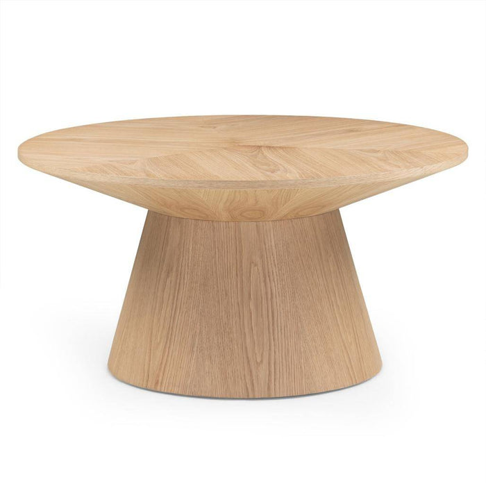 Tavolino da caffè ORB 90 cm, rotondo, quercia