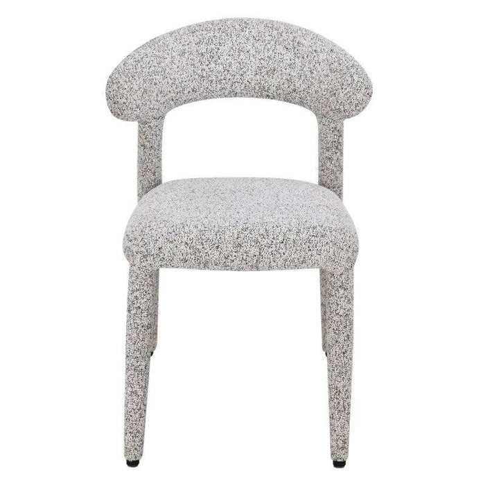Sedia imbottita IROKIH, melange beige-grigio