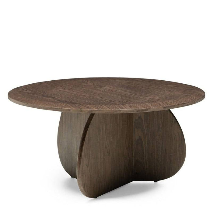 Tavolino da caffè OKUN 80 cm, noce scuro