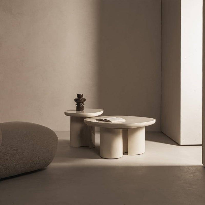 Tavolo PUREL 80 cm Beige Chiaro Lucido