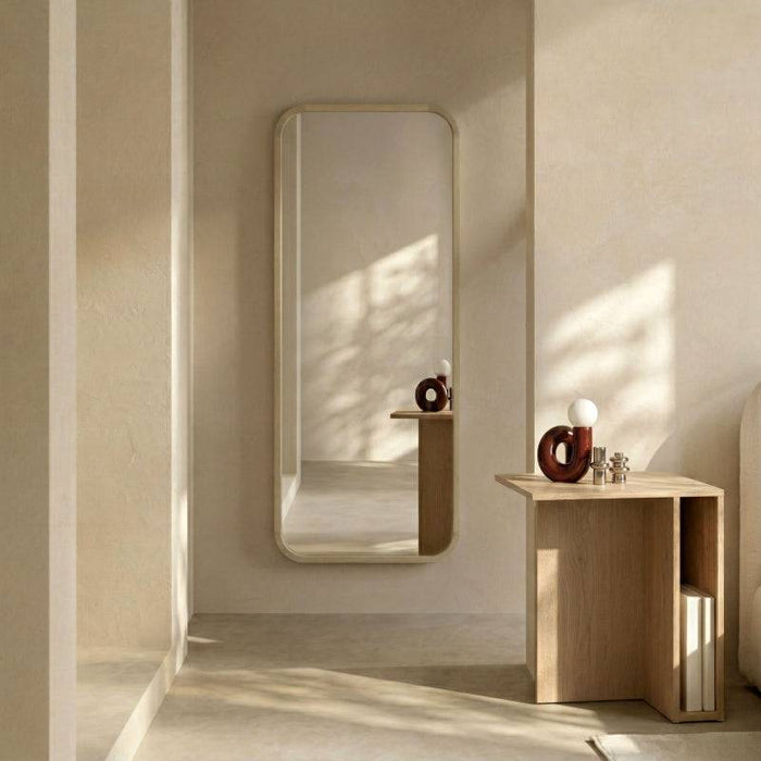 Specchio SIMPLE II 60x160 cm, forma rettangolare, legno naturale
