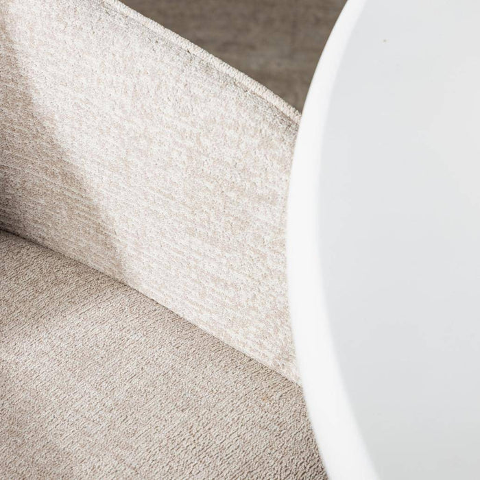 Sedia da Pranzo RUSSO, Cappuccino/Gambe Nere