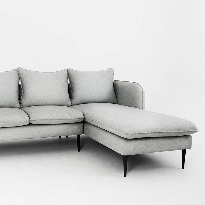 Divano Angolare POSH P Nero - Platino