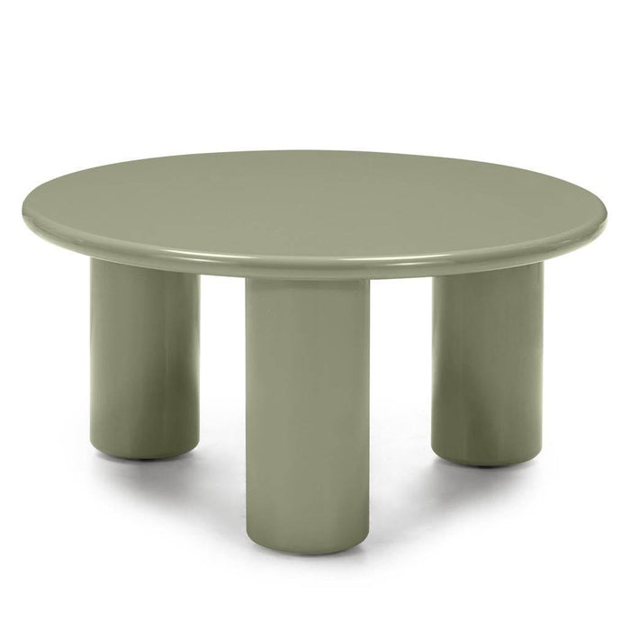 Tavolino Caffè LECREL 80 cm, oliva, lucido