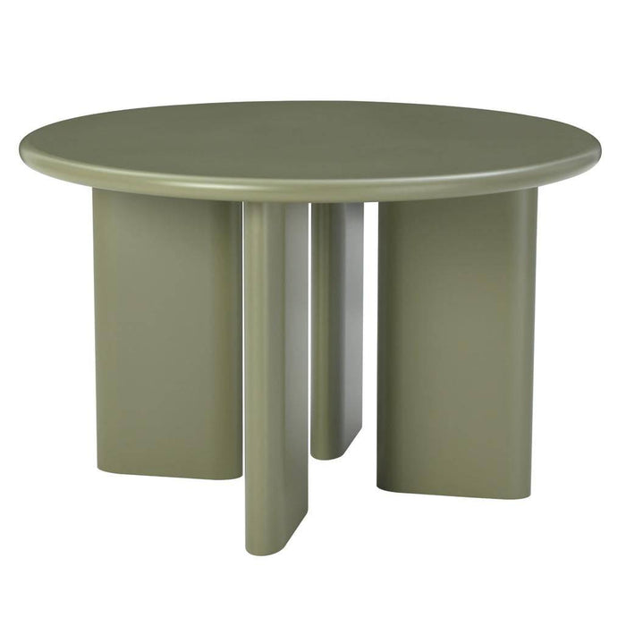 Tavolo da Pranzo MOLIQ 120 cm, Rotondo, Verde Oliva