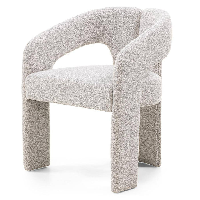 Sedia imbottita JOEL, grigio-beige