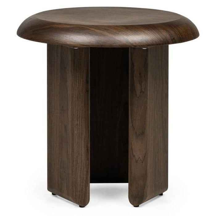 Tavolino laterale EOK 50 cm, noce scuro
